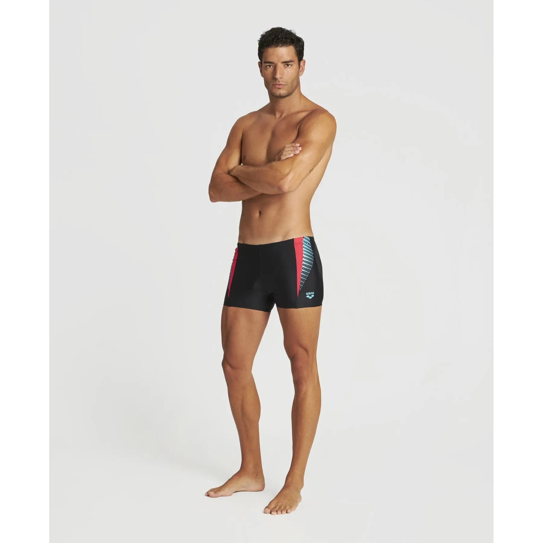 COSTUME PISCINA ARENA UOMO PARIGAMBA SLIP NUOTO PISCINA MARE NERO