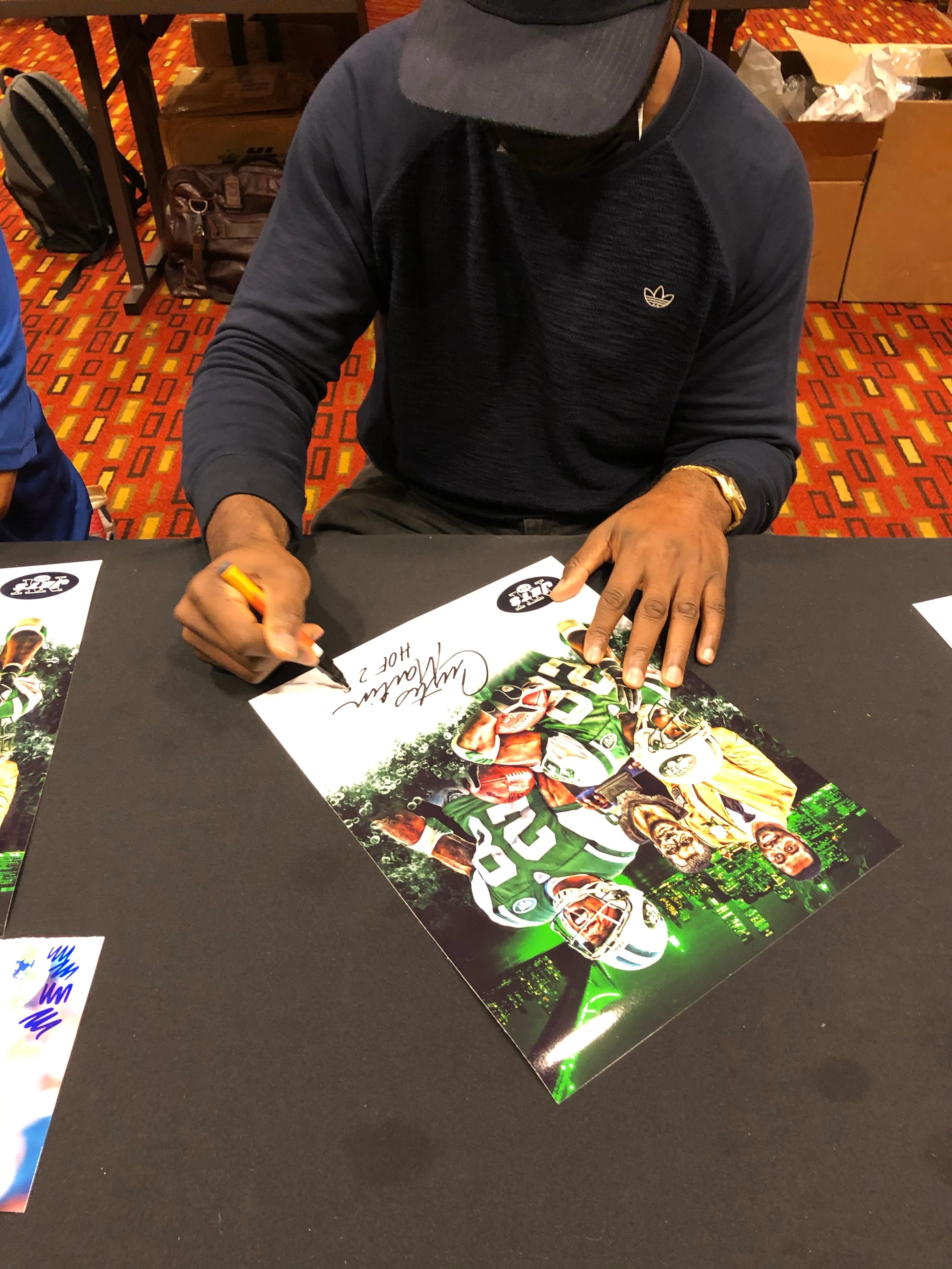 Curtis Martin Autographed 11x14 Custom Edit Collage Photo with HOF 12 Inscription (PSA)