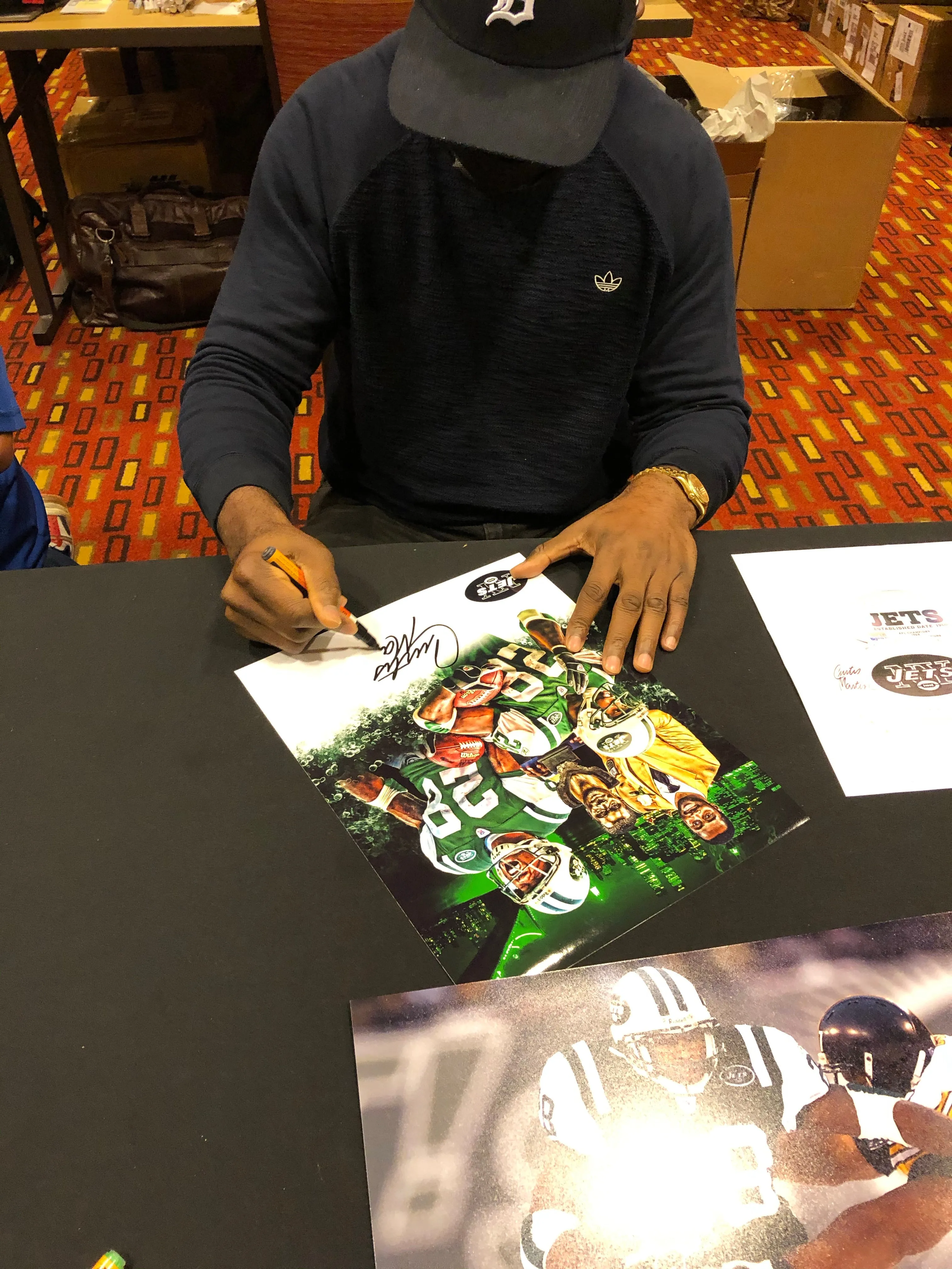Curtis Martin Autographed 11x14 Custom Edit Collage Photo with HOF 12 Inscription (PSA)