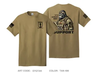 CUSTOM 2 BN 254th RTI NJ ARNG Comfort Unisex Cotton SS Tee - D7GTAK