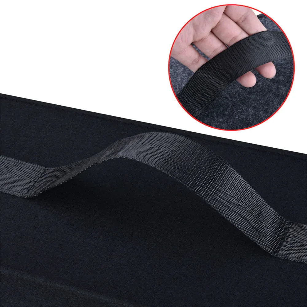 Custom Text For Soft Felt Car Bag Organizer, Compatible with All Cars, Folding Car Storage Box Non Slip Fireproof Car Trunk Organizer RL12990