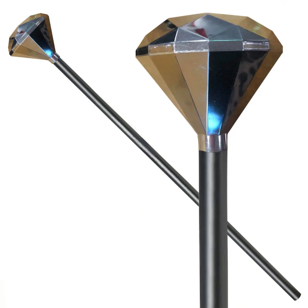 Diamond Silver Top Cane