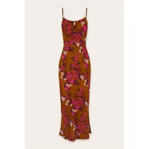 Drawstring Neck Maxi Dress