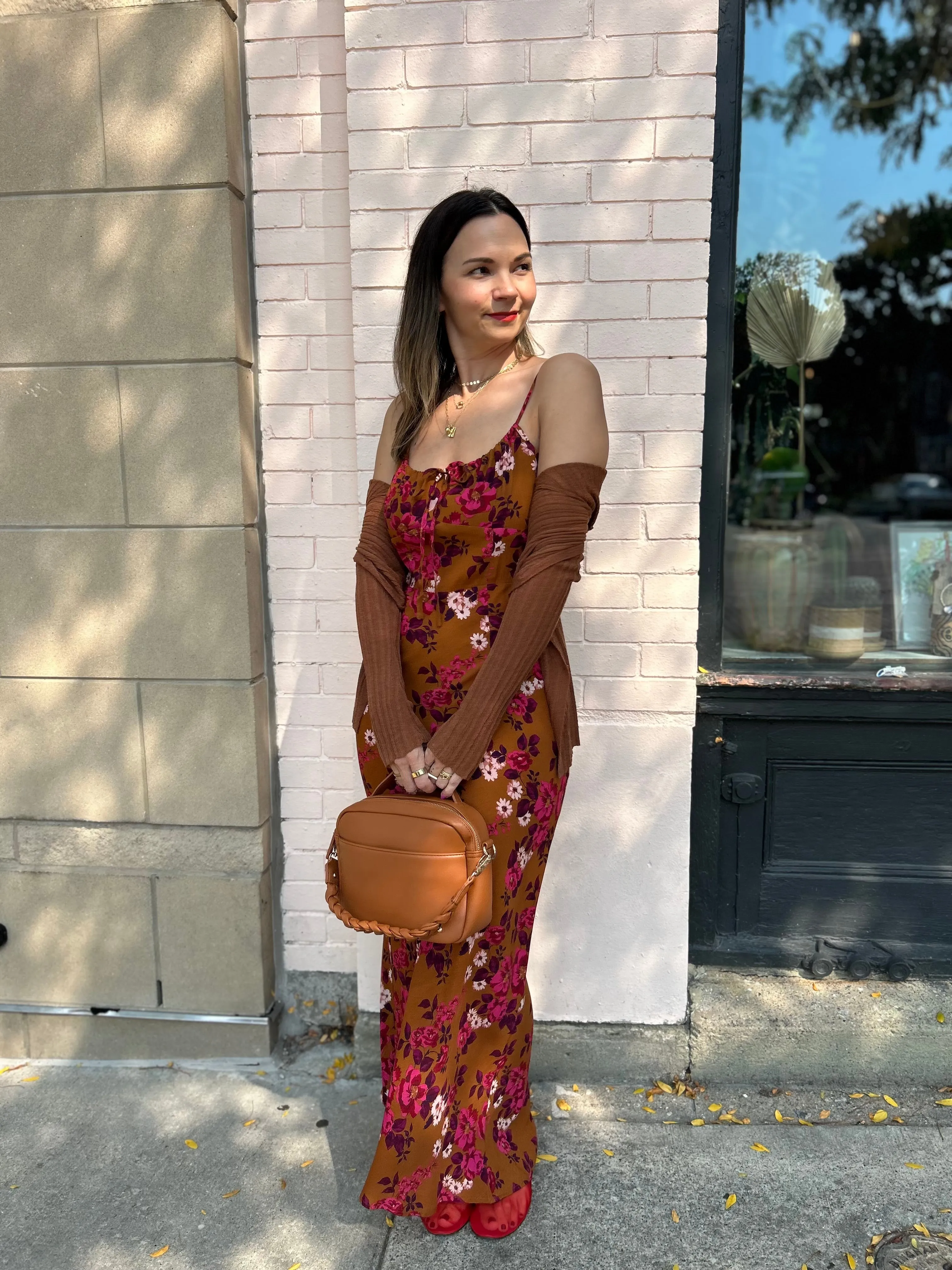 Drawstring Neck Maxi Dress