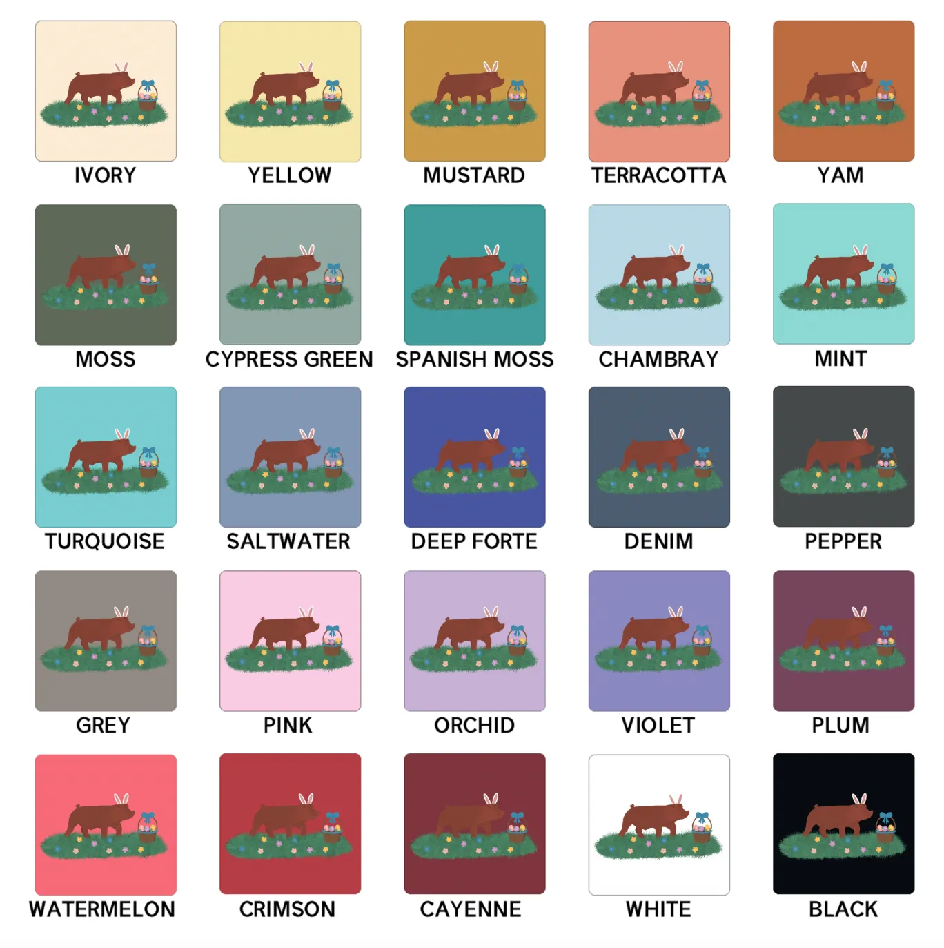 Easter Pig ComfortWash/ComfortColor T-Shirt (S-4XL) - Multiple Colors!