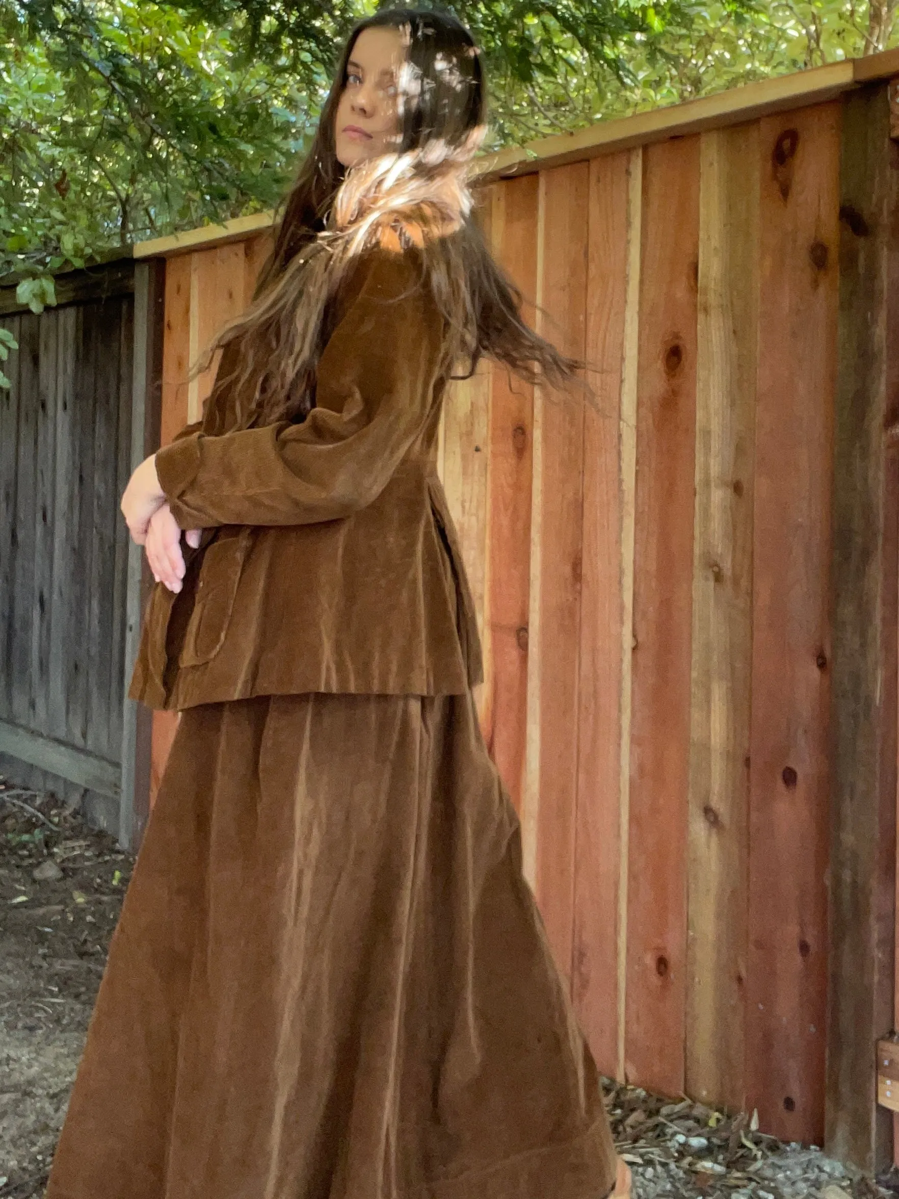 Edwardian Corduroy Walking Suit