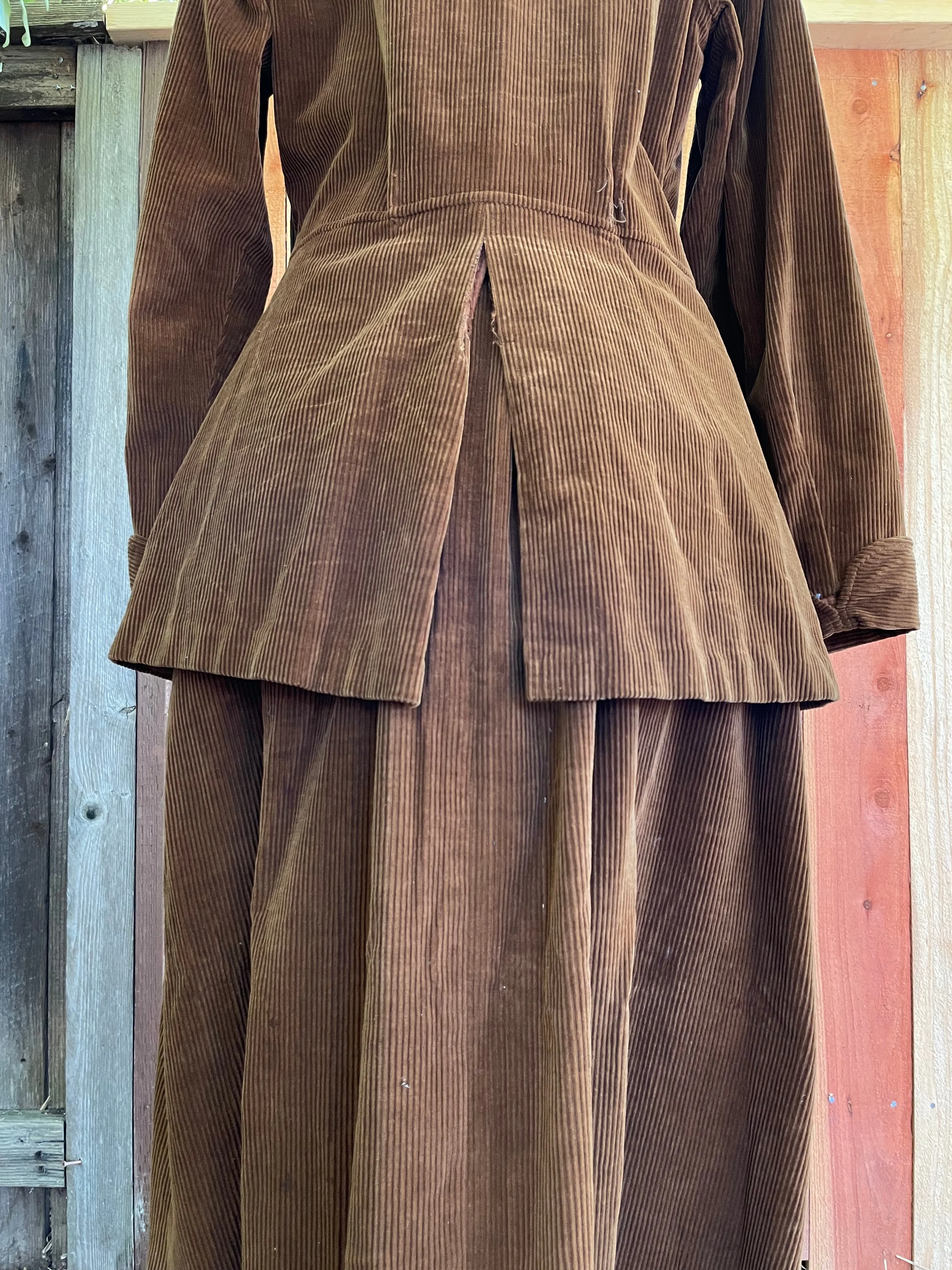 Edwardian Corduroy Walking Suit