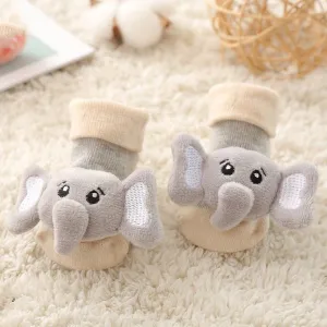 Elephant Baby Rattle Socks