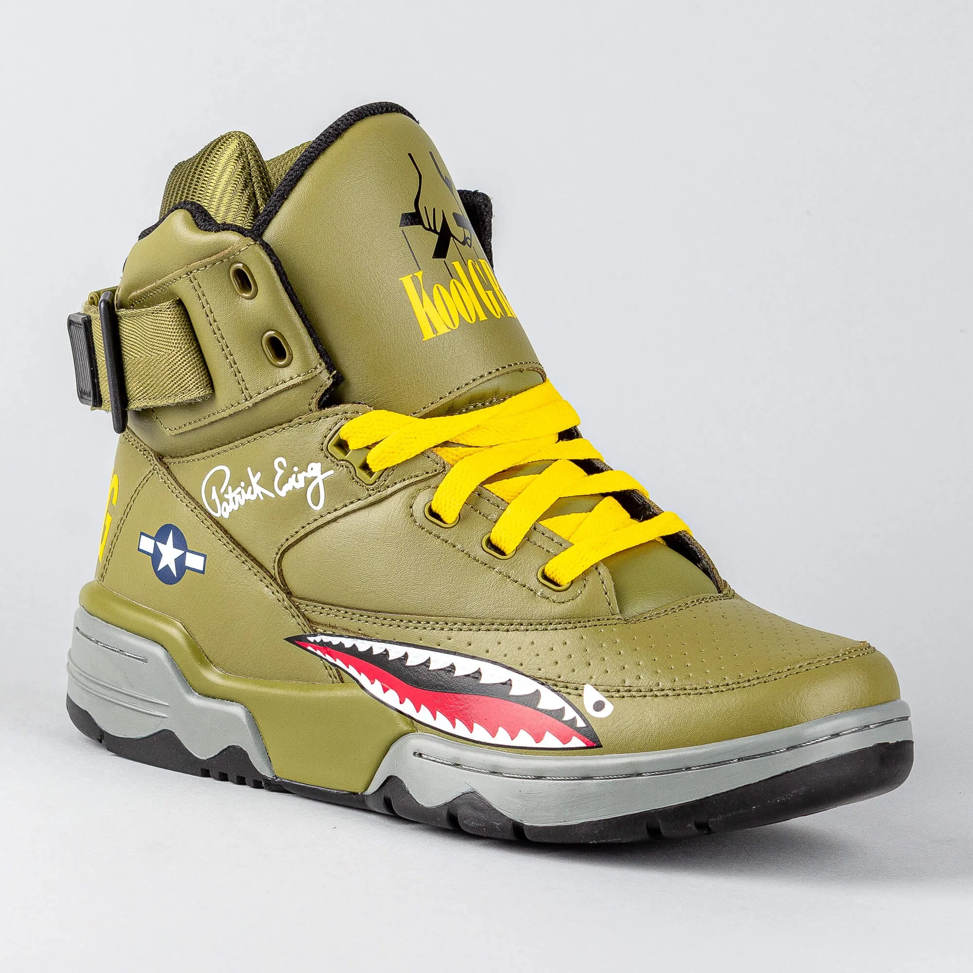 EWING 33 HI X “KOOL G.I. RAP”olive/red