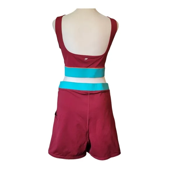 Fabletics Fiona Low Impact Sports Bra Color Block Swim Top Size XXL Top Only