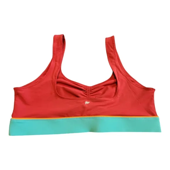 Fabletics Fiona Low Impact Sports Bra Color Block Swim Top Size XXL Top Only
