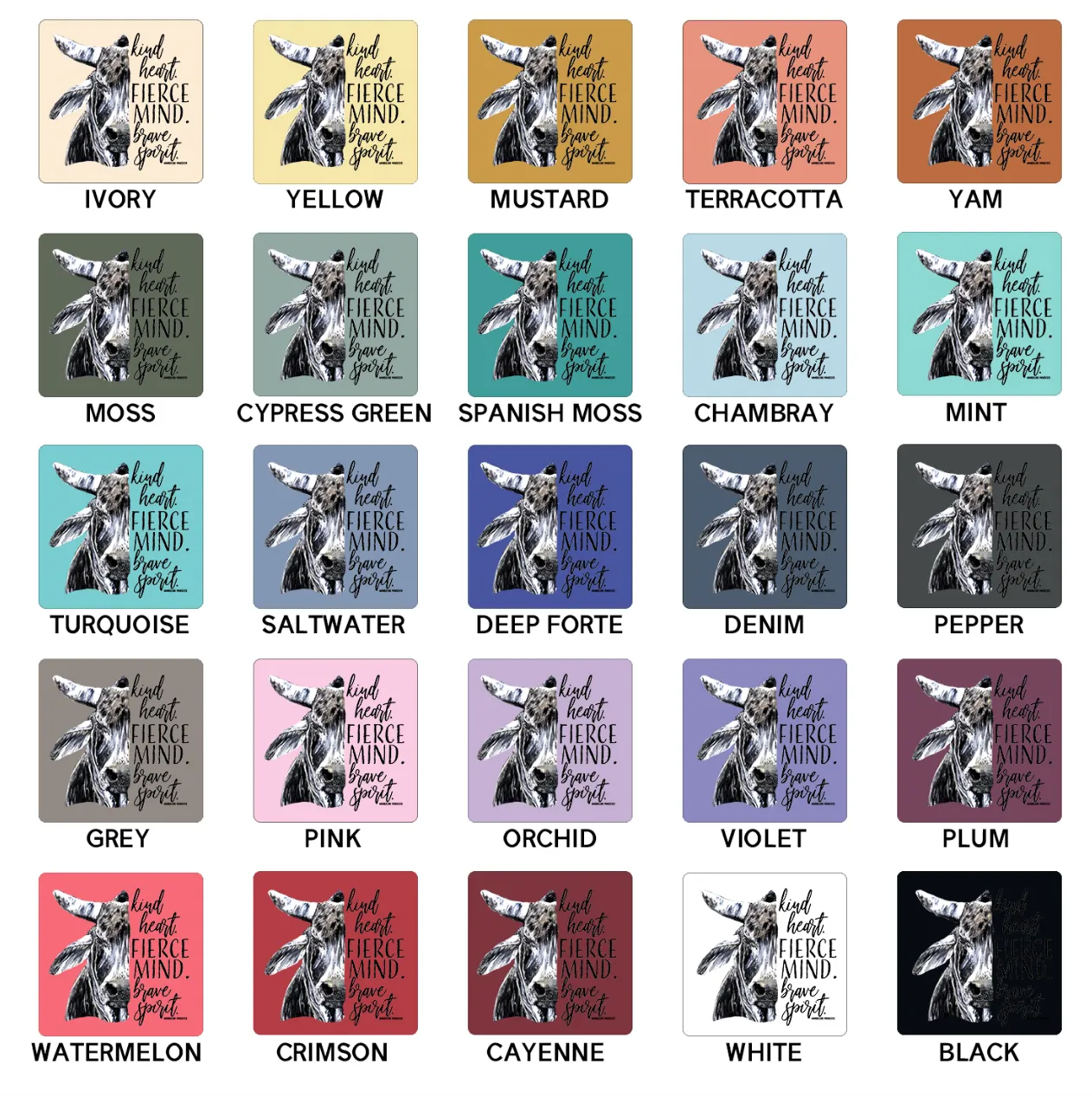 Fierce Mind Brahman ComfortWash/ComfortColor T-Shirt (S-4XL) - Multiple Colors!