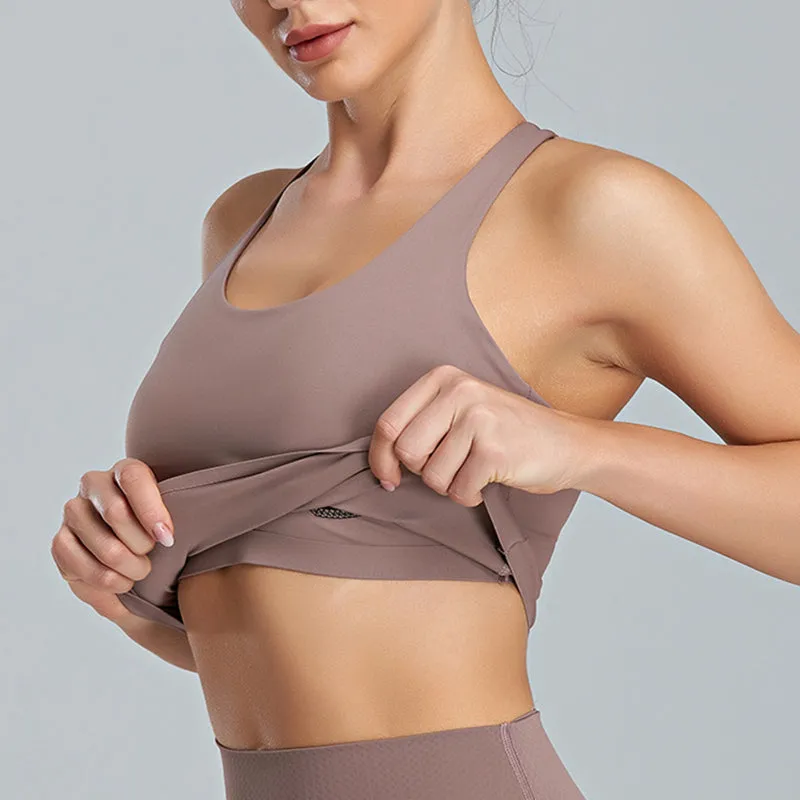 Filhot™ Seamless Racerback Sports Bra Up To 5XL