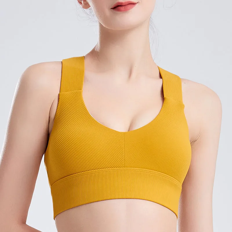 Filhot™ U-shaped Cross Sports Bra Up to 5XL