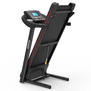 Foldable Treadmill with Incline Home Walking Machine Black Grip