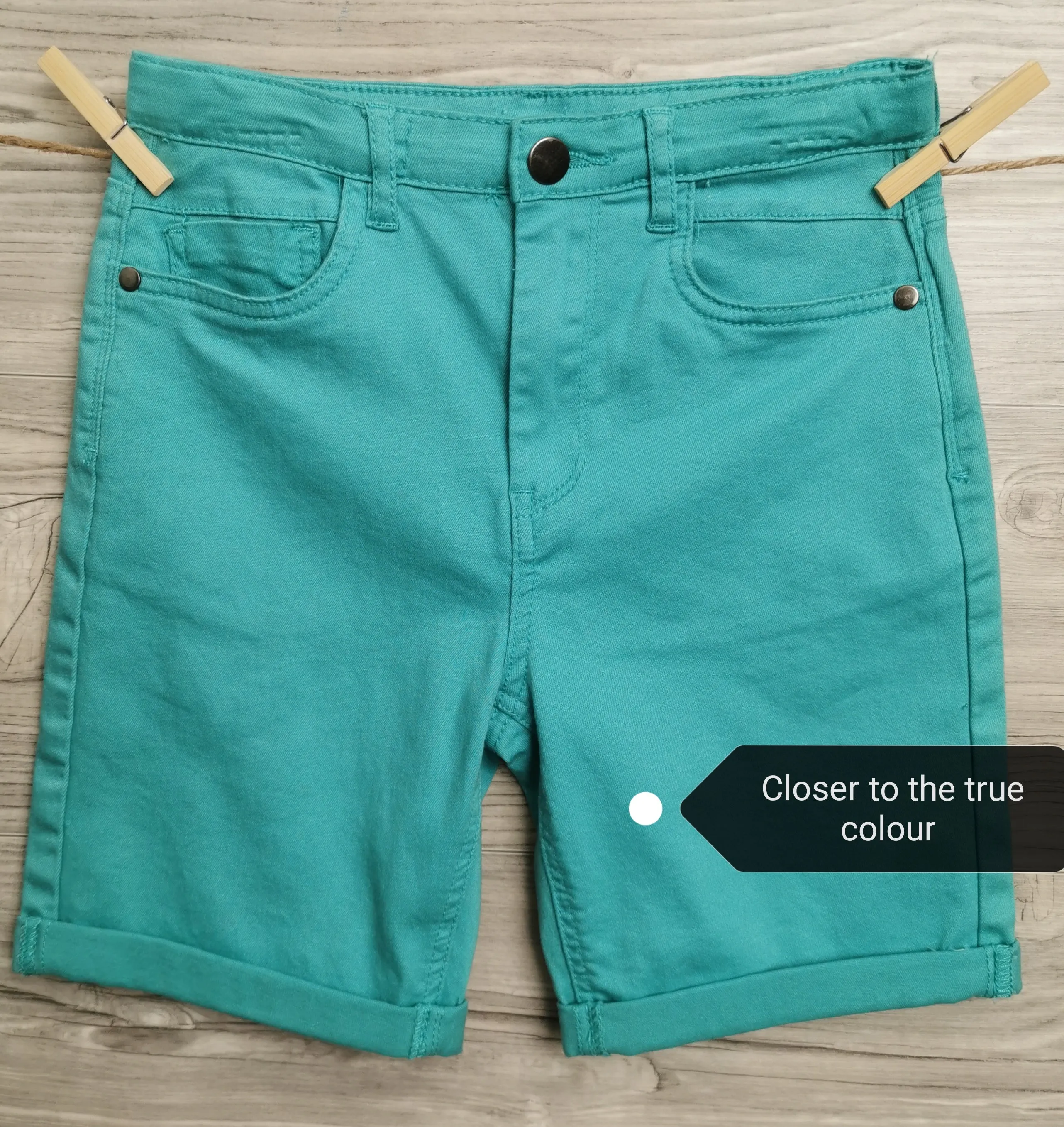 GIRL SIZE 12 YEARS - DEX Kids, Soft Bermuda Jean Shorts NWT B51