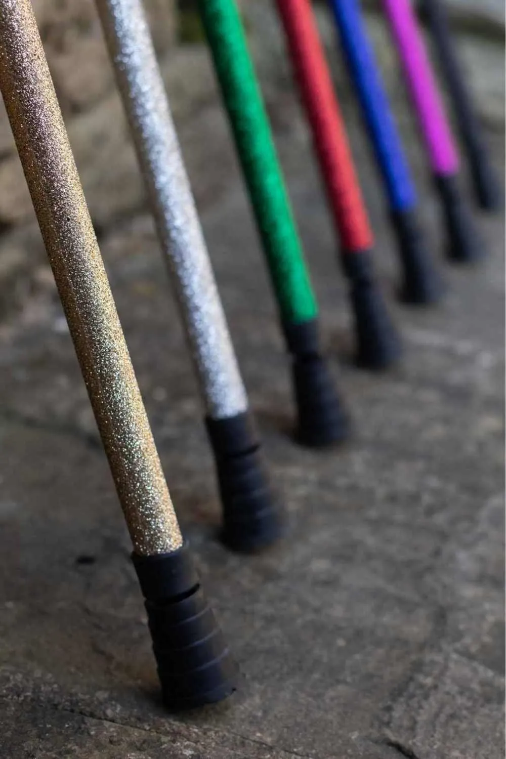 Gold Glitter Walking Stick