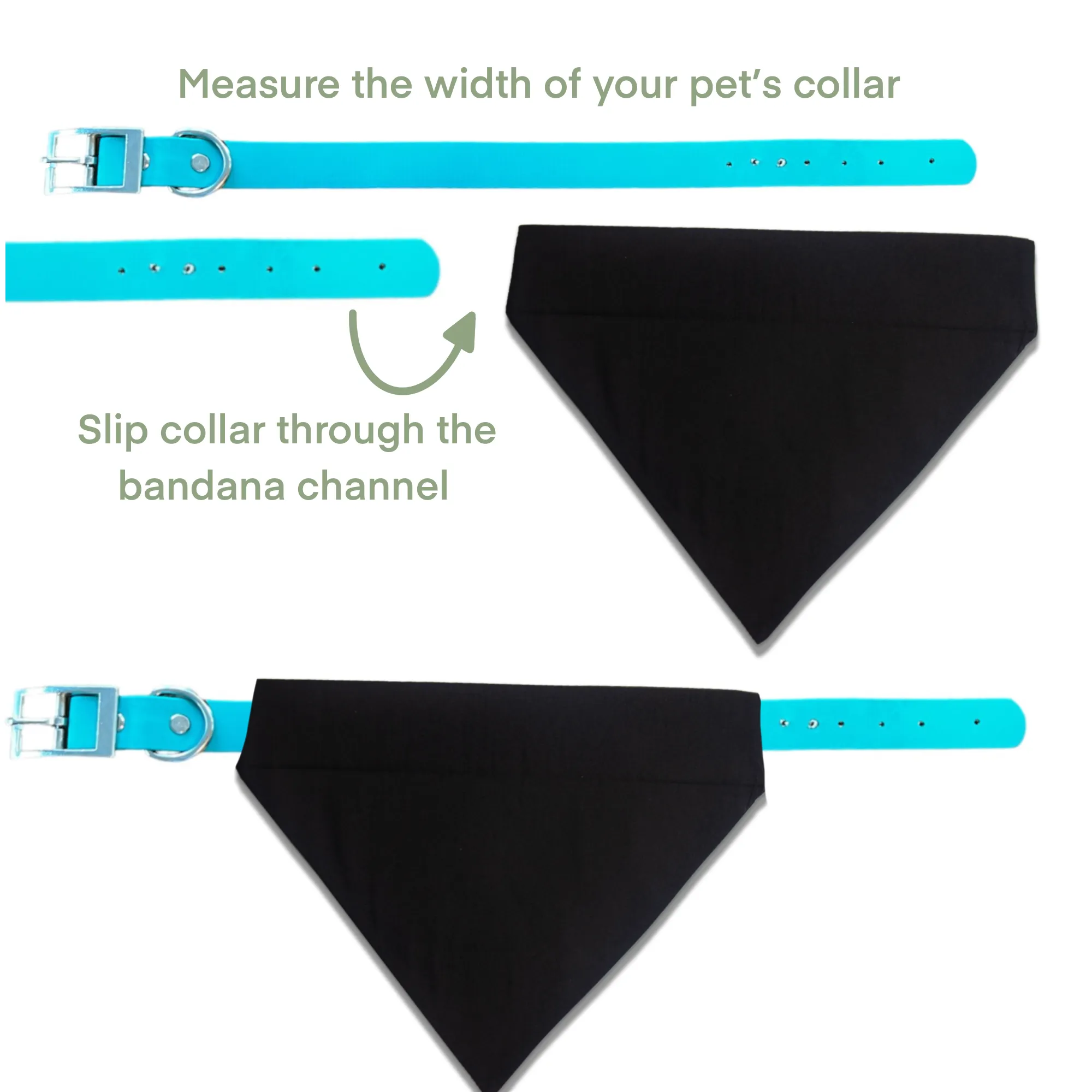 Green and Yellow Dots Slip On Bandana