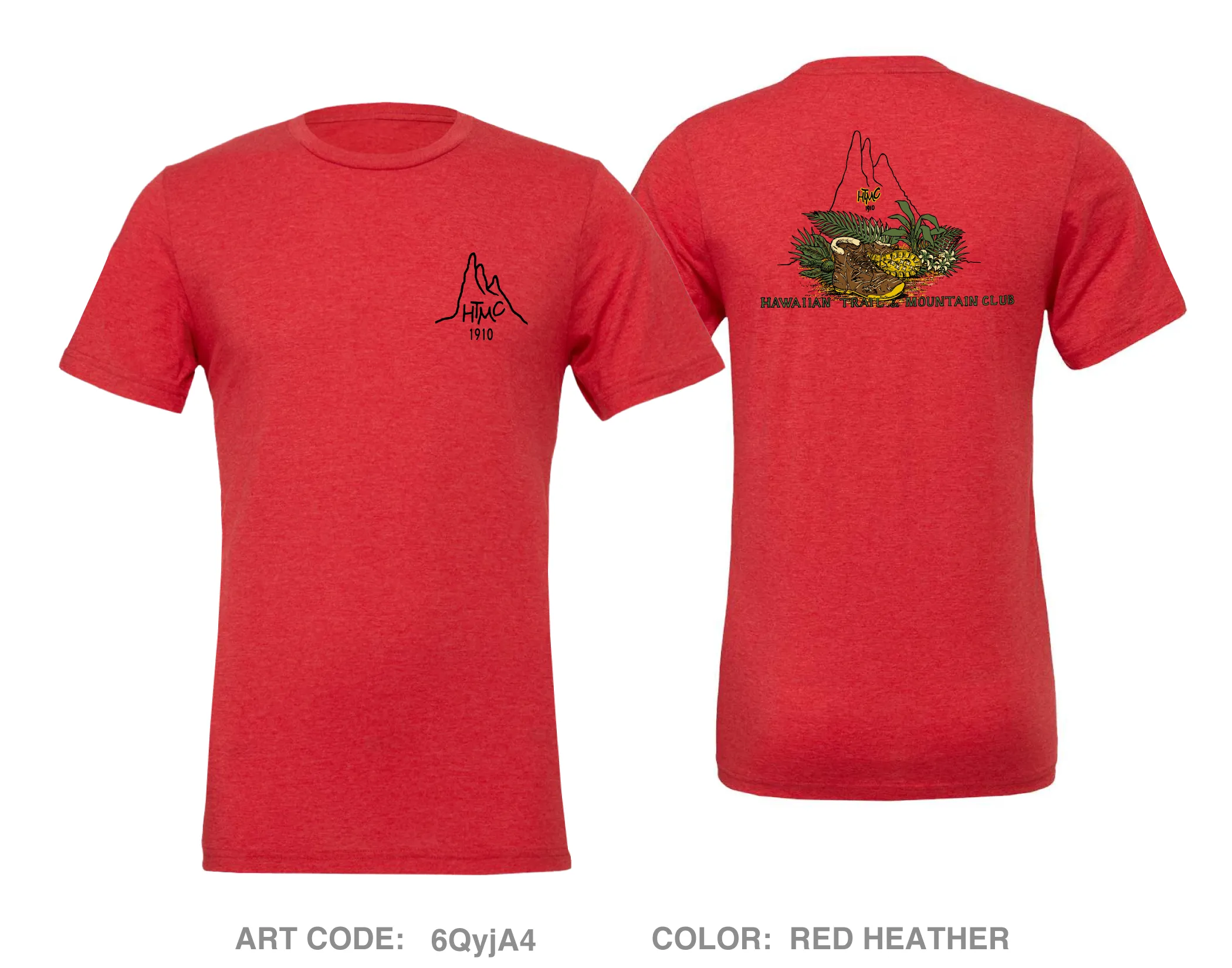 Hawaiian Trail and Mountain Club (HTMC) Comfort Unisex Triblend SS Tee - 6QyjA4