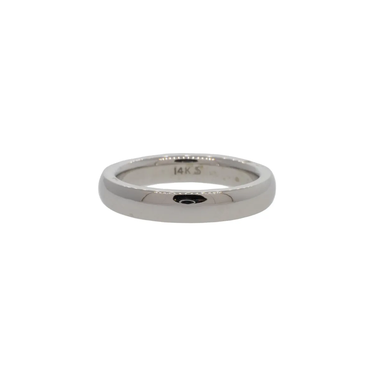 Heavy Comfort Fit White Gold Band