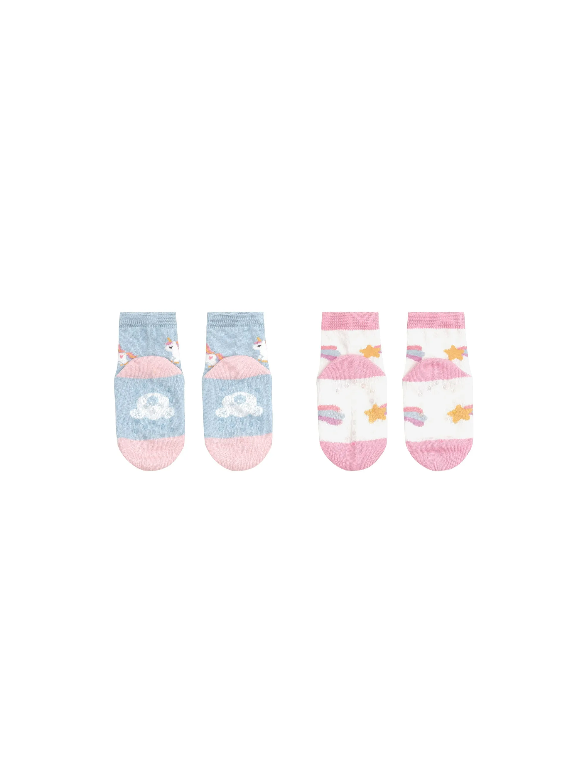 Huxbaby Rainbow Unicorn Socks - 2pk