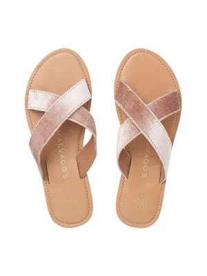 Icon Neko Plush Sandals in Cognac
