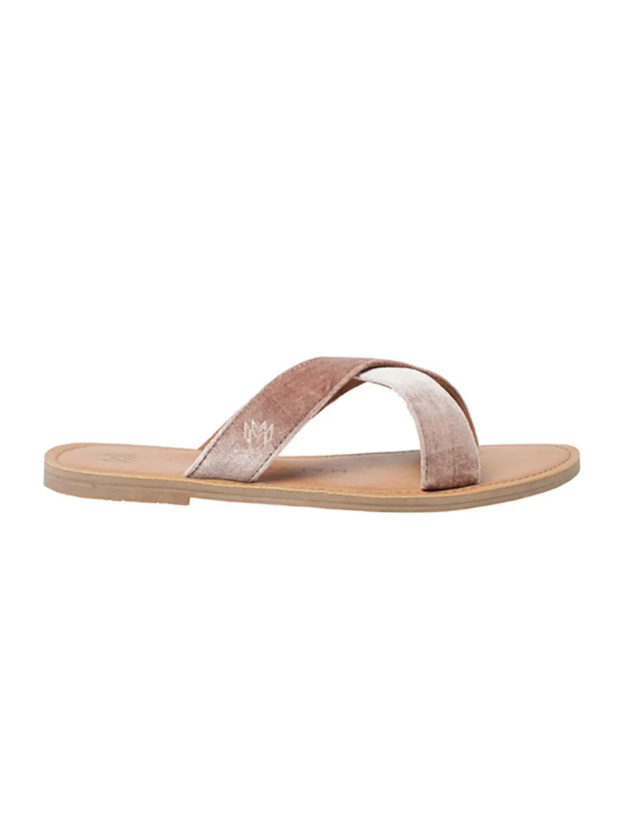 Icon Neko Plush Sandals in Cognac