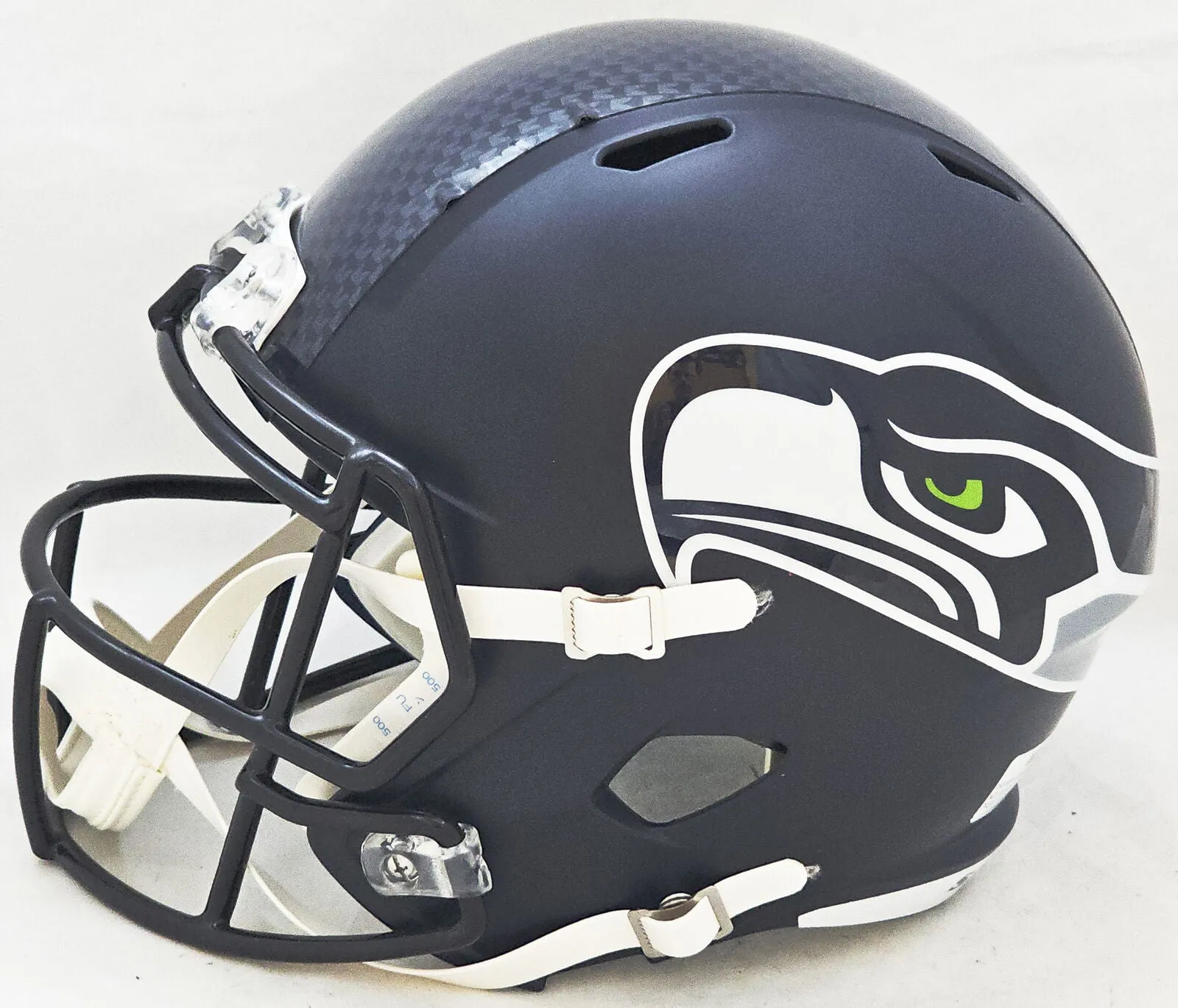 KAM CHANCELLOR AUTOGRAPHED SEAHAWKS BLUE FULL SIZE SPEED HELMET MCS HOLO 220823
