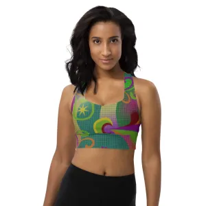Longline sports bra Paisley