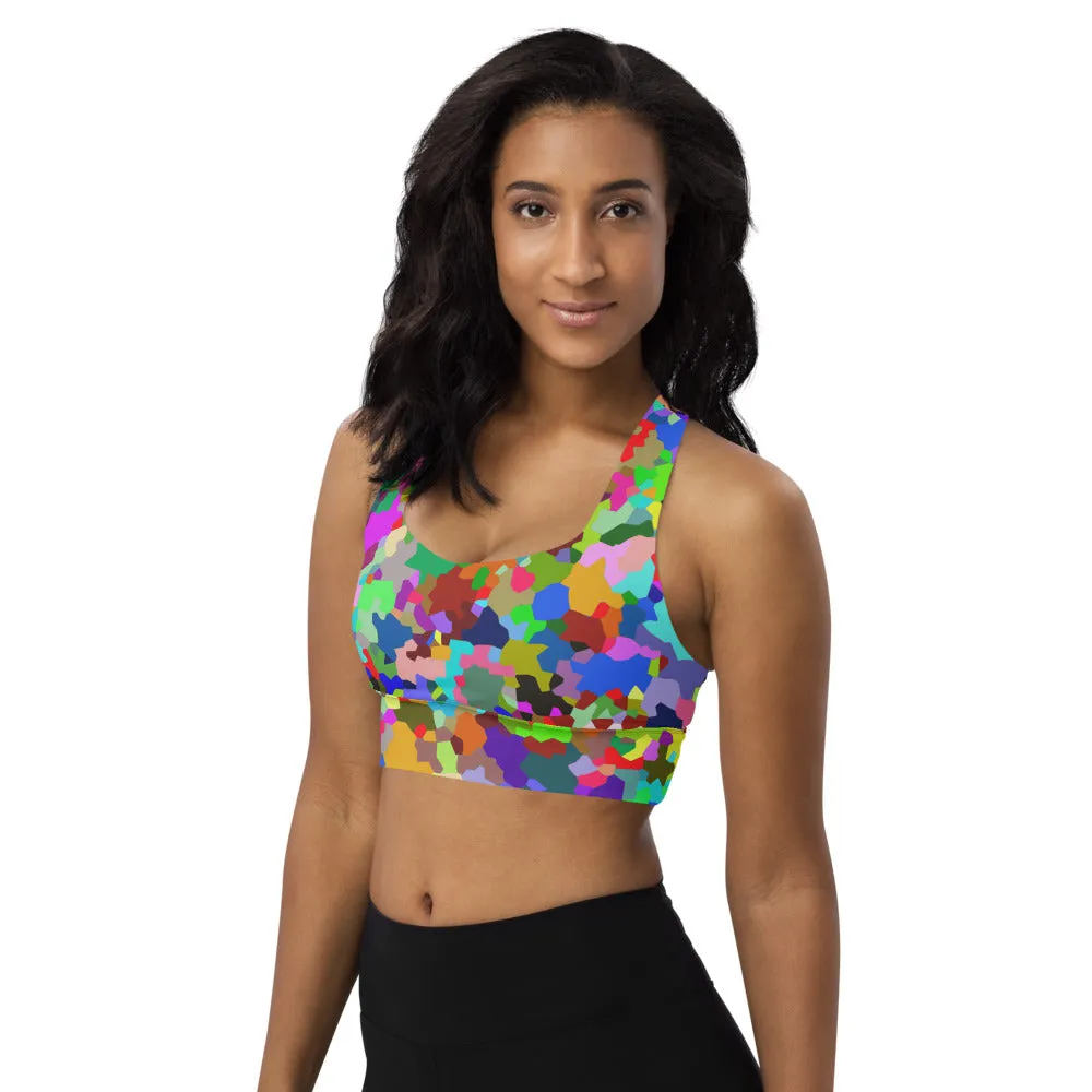Longline sports bra Speckle