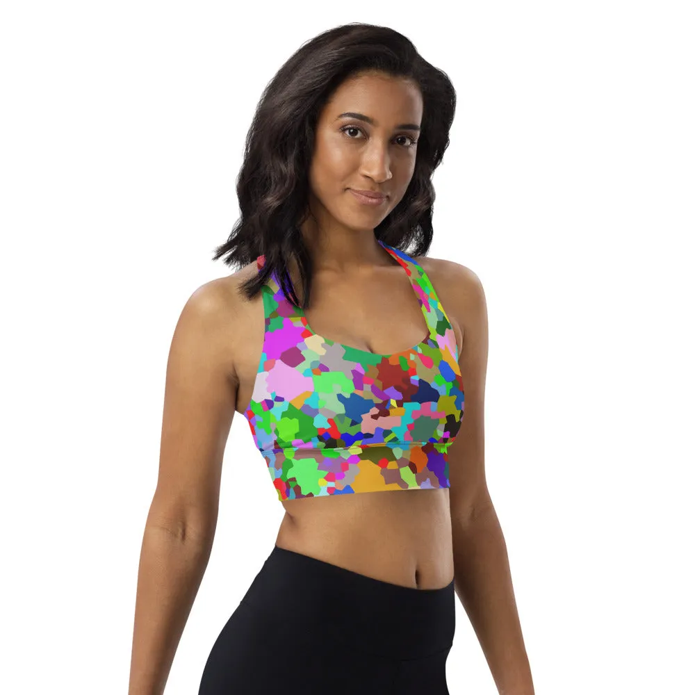 Longline sports bra Speckle