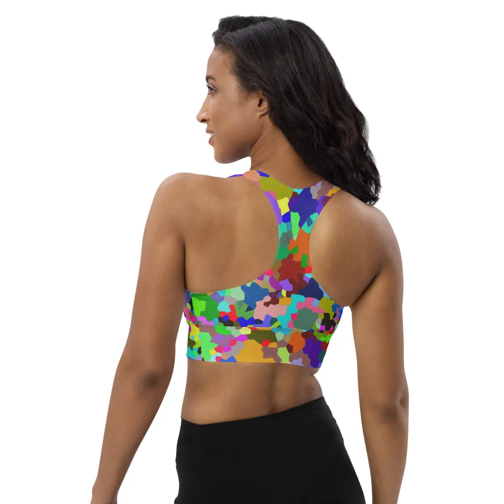 Longline sports bra Speckle