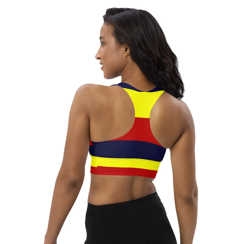 Longline sports bra Stripes Forever