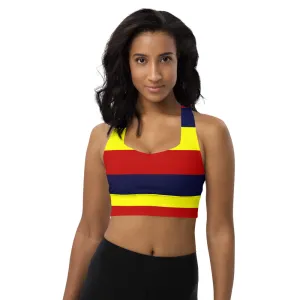 Longline sports bra Stripes Forever