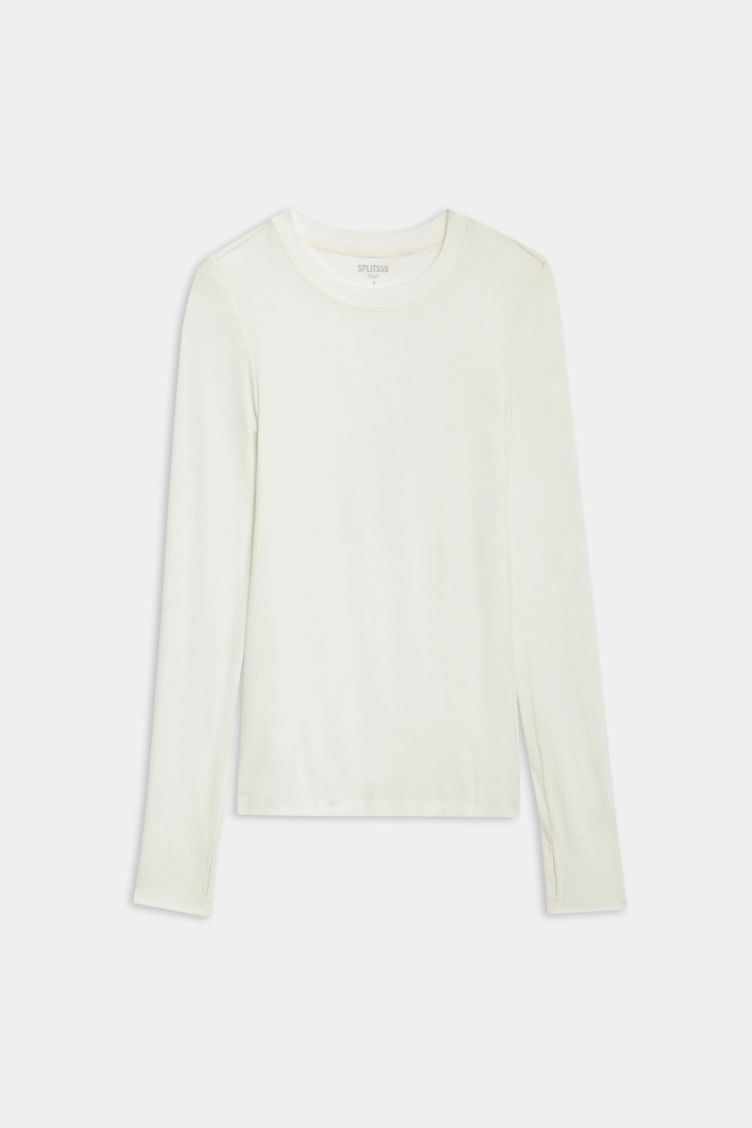 Louise Rib Long Sleeve - White