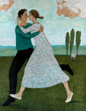 lovers running- giclee