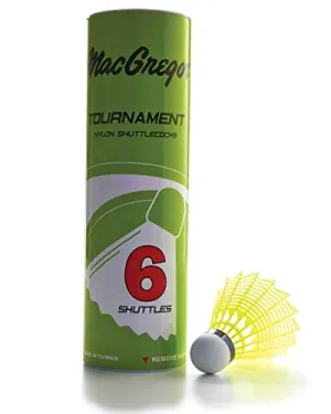 MacGregor Tournament Shuttlecocks  6/Tube