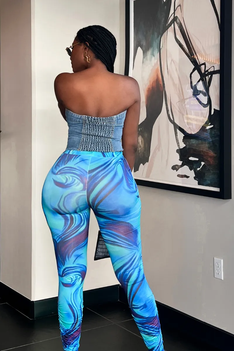 MADE YOU LOOK SLIP-ON SLIT | LEGGINGS