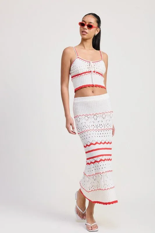 MAXI CROCHET SKIRT