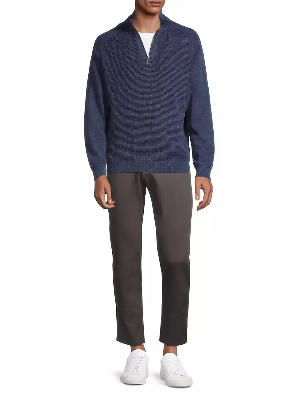 Men's Tommy Bahama | Tidemark Half-Zip Sweater | Coastline Blue