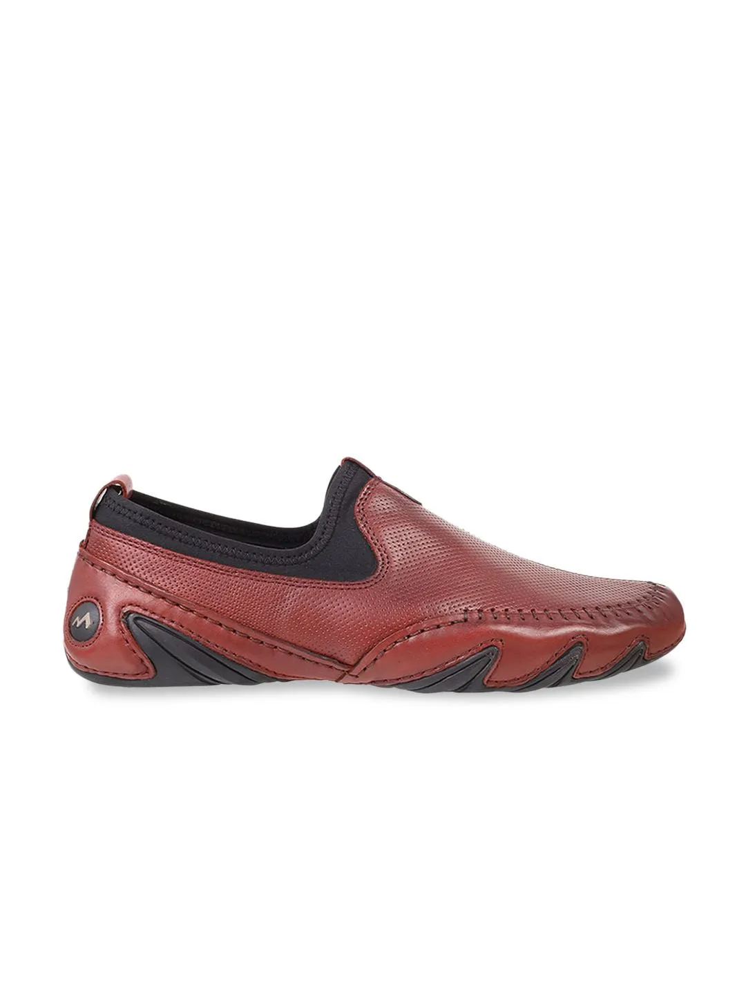 Metro Men Perforations Leather Comfort Insole Basics Loafers