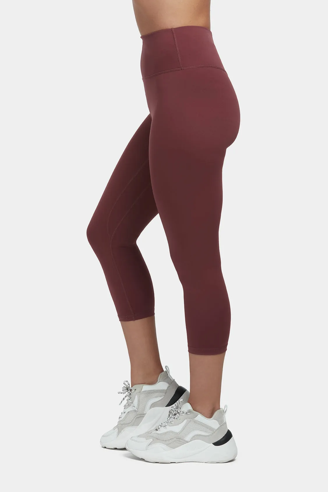 Move More Burgundy Capri Leggings