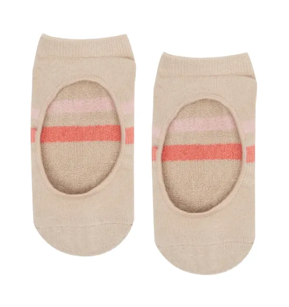 MoveActive Slide On Non Slip Grip Sock - Evie Taupe