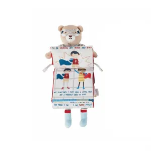 Mud Pie Plush Reading Pal - Red Super Hero