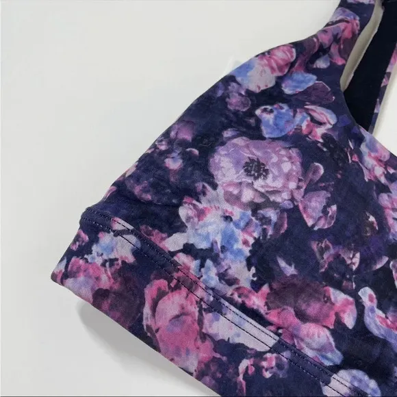 NEW Athleta Exhale Sports Bra A-C Dappled Bloom Multi Floral Size XS