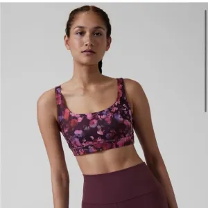NEW Athleta Exhale Sports Bra A-C Dappled Bloom Multi Floral Size XS