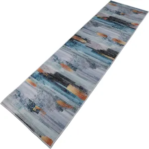 NEW pomhrory Runner Rug Carpet 2 FT 7 Inch X 10 FT with Non Slip Grip Back Anti Skid Area Rug for Hallway Kitchen Living Room Bed