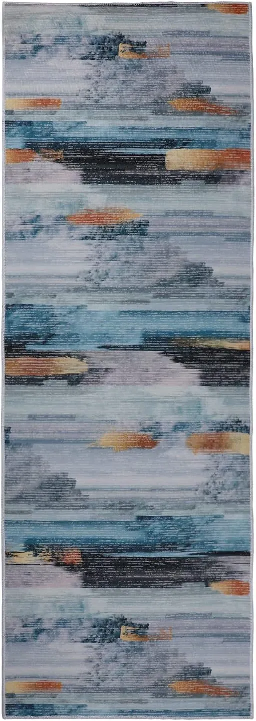 NEW pomhrory Runner Rug Carpet 2 FT 7 Inch X 10 FT with Non Slip Grip Back Anti Skid Area Rug for Hallway Kitchen Living Room Bed