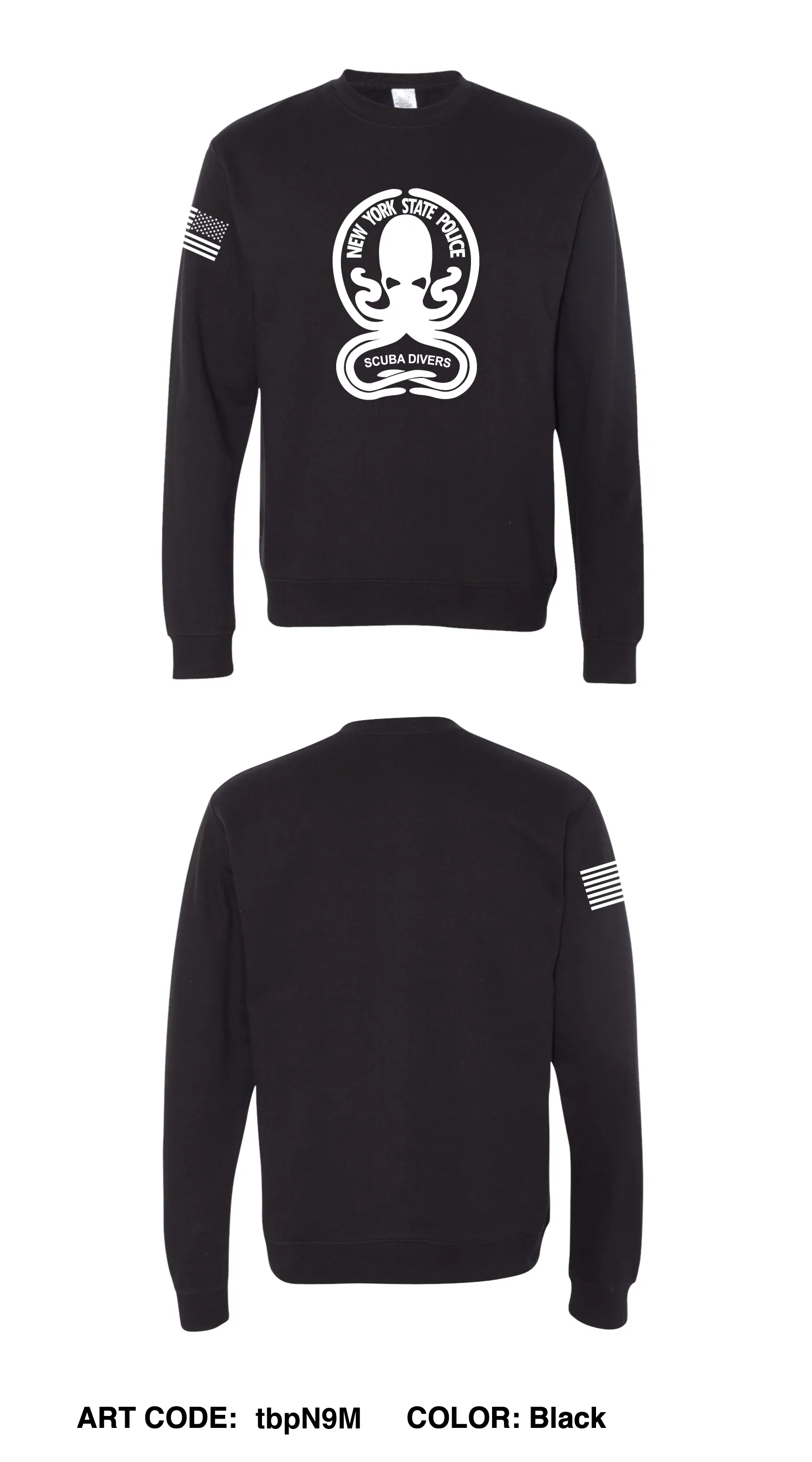 New York State Police Underwater Recovery Team Store 1 Comfort Unisex Crewneck Sweatshirt - TBPN9M