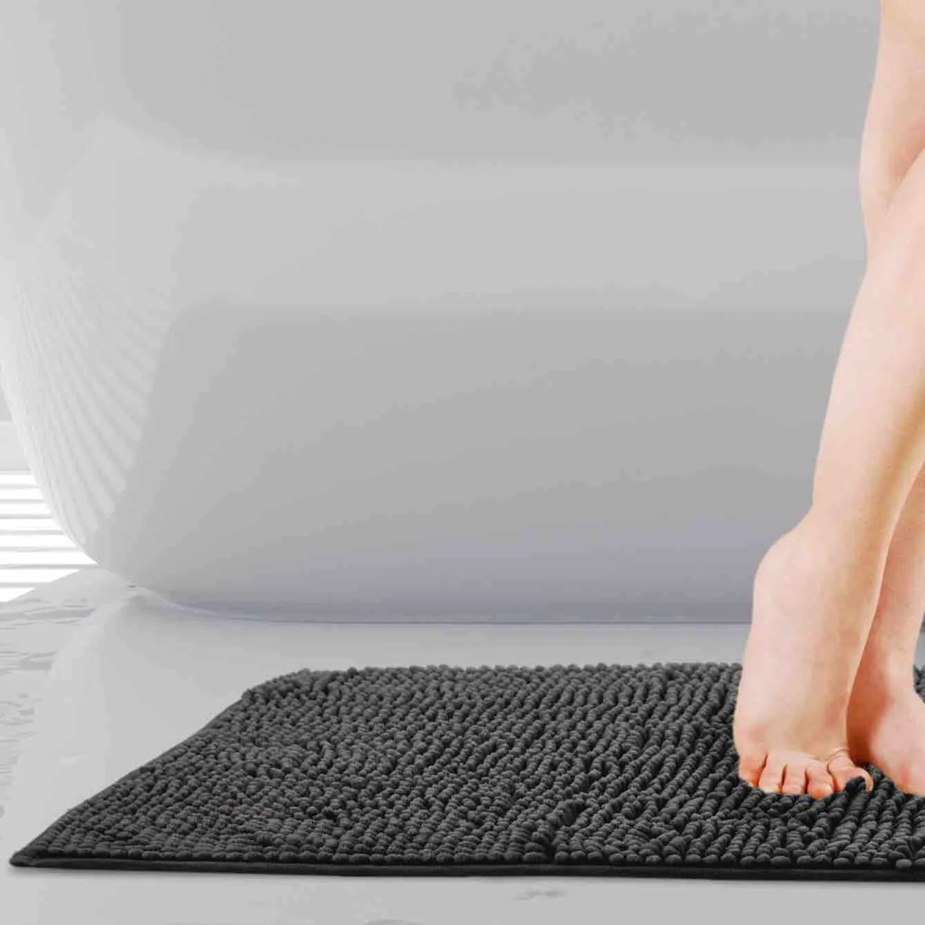 Noodle Bath Mat - Black
